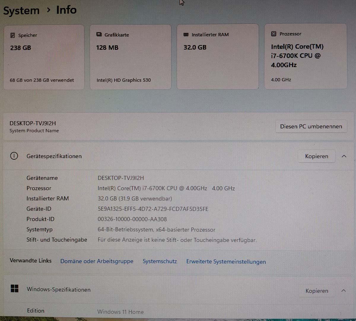 PC: Computer mit i7-Prozessor und 32GB RAM ab CHF 1.-- – Usato da Neuendorf venduto da Buggle 3