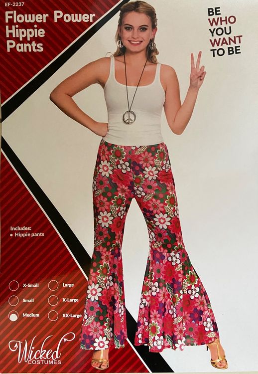 Smiffys Hippie Perücke – Lange Blonde Perücke Mit Bunten Perlensträhnen Für 60er/70er Jahre & Halloween-Kostüme