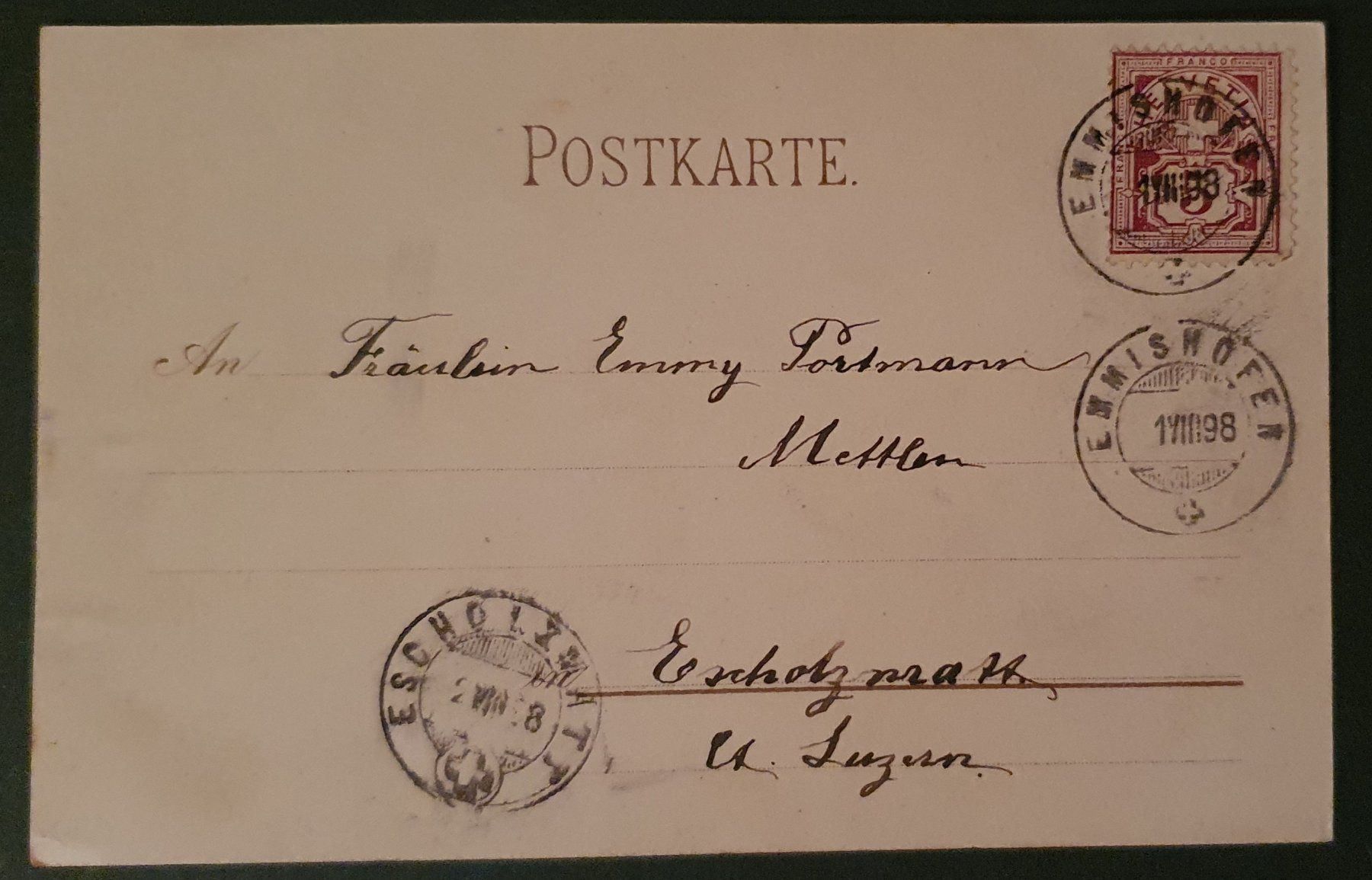 Cartoline postali: Fest-Postkarte Thurgau, Weinfelden 1898 – Usato da Kreuzlingen venduto da Rschweiz1 1