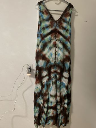 Sommerliches Maxikleid im Batik-Look, Grösse M/L Neu!