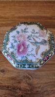 Boîte à bijoux vintage en porcelaine décorée