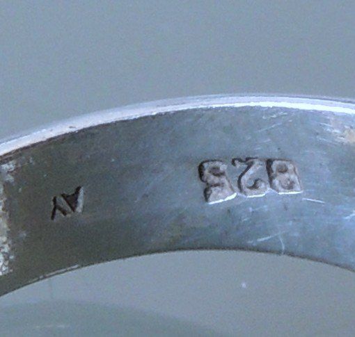 Anelli: Silber 925 Rutilquarz Fingerring Gr. 53 – Usato da Waldenburg venduto da schaller707 5
