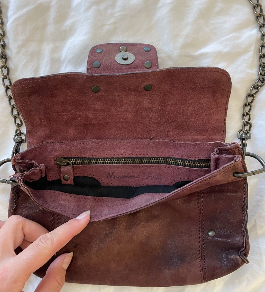 Massimo Dutti Borse da donna: Massimo Dutti Leather Shoulder Bag – Usato da Wabern venduto da alestae 1