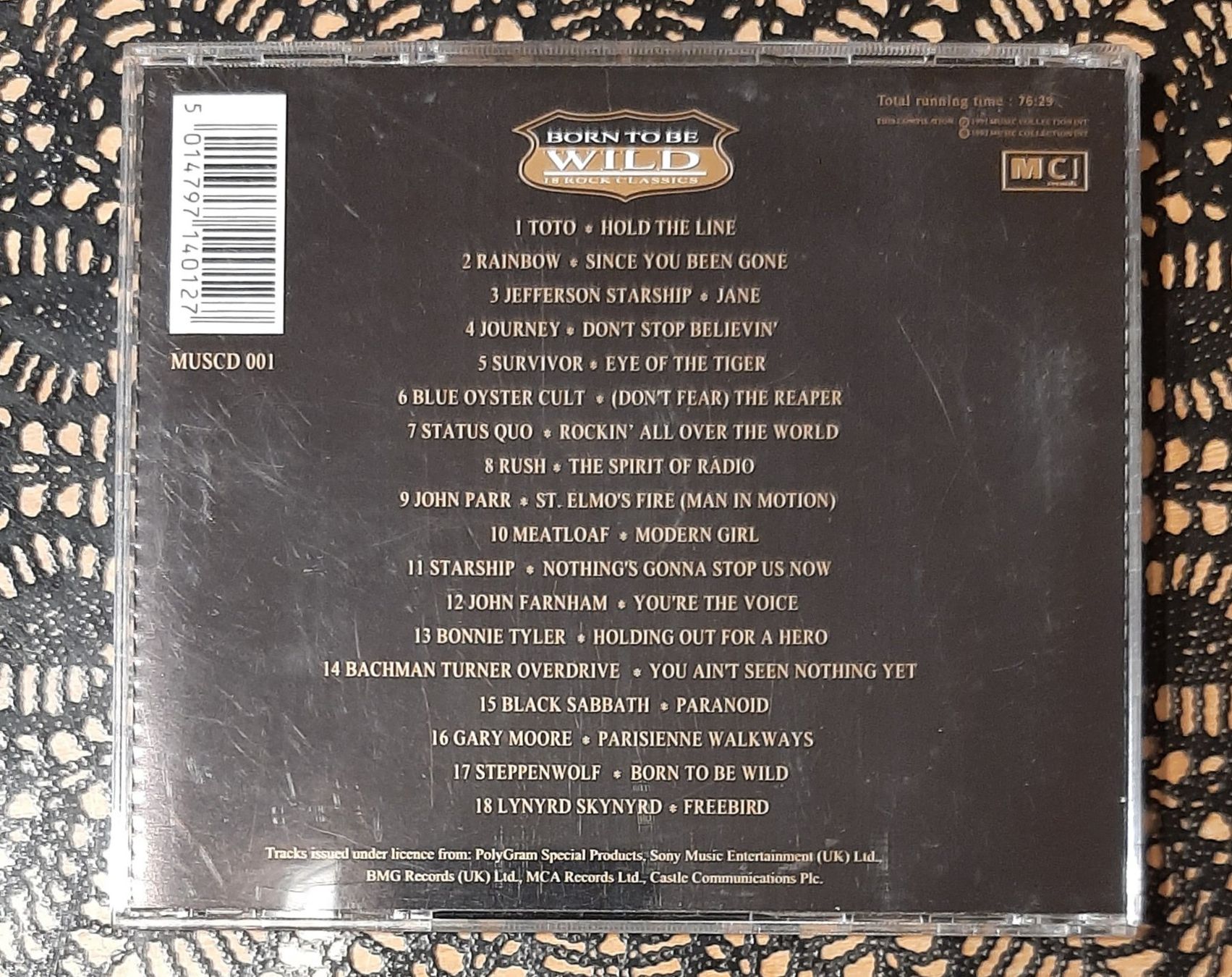 CD: Born To Be Wild - 18 Rock Classics, Rock Compilation 1992 – Usato da Schönenberg TG venduto da breiti12 1