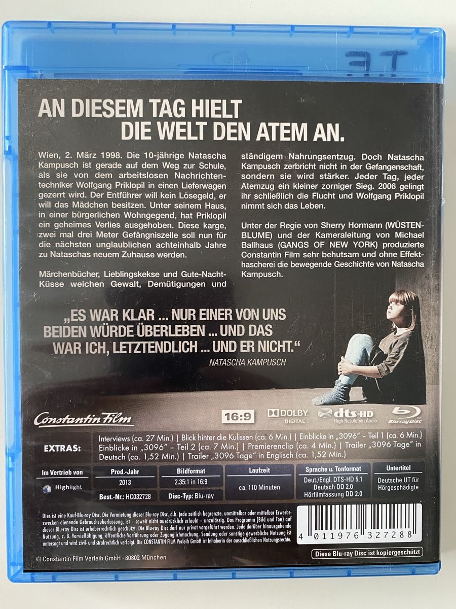 Tutti i DVDs: 3096 Tage – Usato da Gasel venduto da Ntomate 1