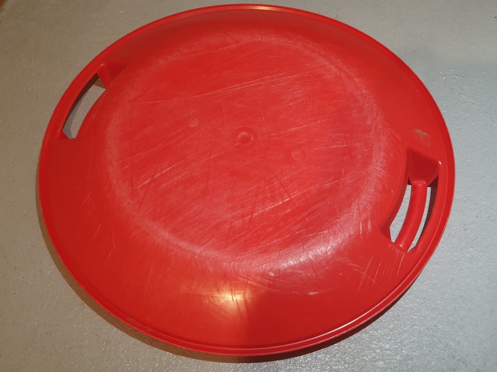 Roter Ufo Schneeteller HAMAX - sehr leicht für Kinder!