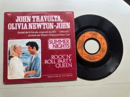 OLIVIA NEWTON JOHN JOHN TRAVOLTA GREASE Single Kult Summer