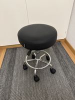 Drehhocker Casaria schwarz höhenverstellbar mit Rollen