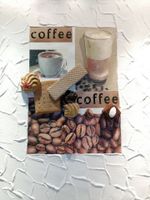 Neu! "Coffee & Biscuits" Reliefbild Gips