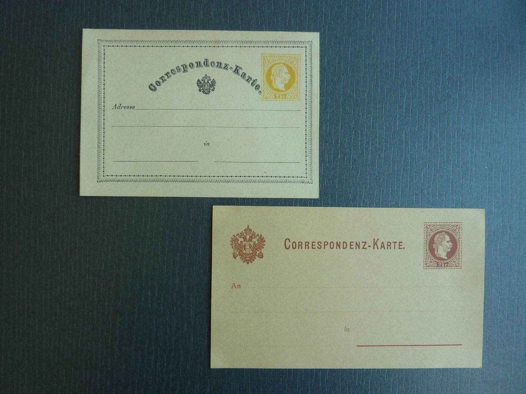 Tutti i francobolli: 2  Correspondenz-Karten mit Aufdruck, Fr. 2.-- – Nuovo (secondo la descrizione) da Zürich venduto da Aetna14