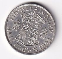 Grossbritanien half crown 1944vorz-unz