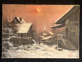 Original Jean Bain – Dorf im Winter, ab CHF 60.00 (!)