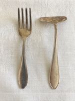 Kinderbesteck (Gabel und Schieber) aus 800er-Silber