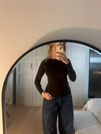 Luisa Spagnoli Langarmshirt braun