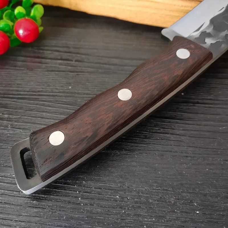 Accessori: Outdoor Chooper Messer (Hackmesser) mit Lederscheide – Nuovo (secondo la descrizione) da Tumegl/Tomils venduto da Steinschleuder-Shop 3