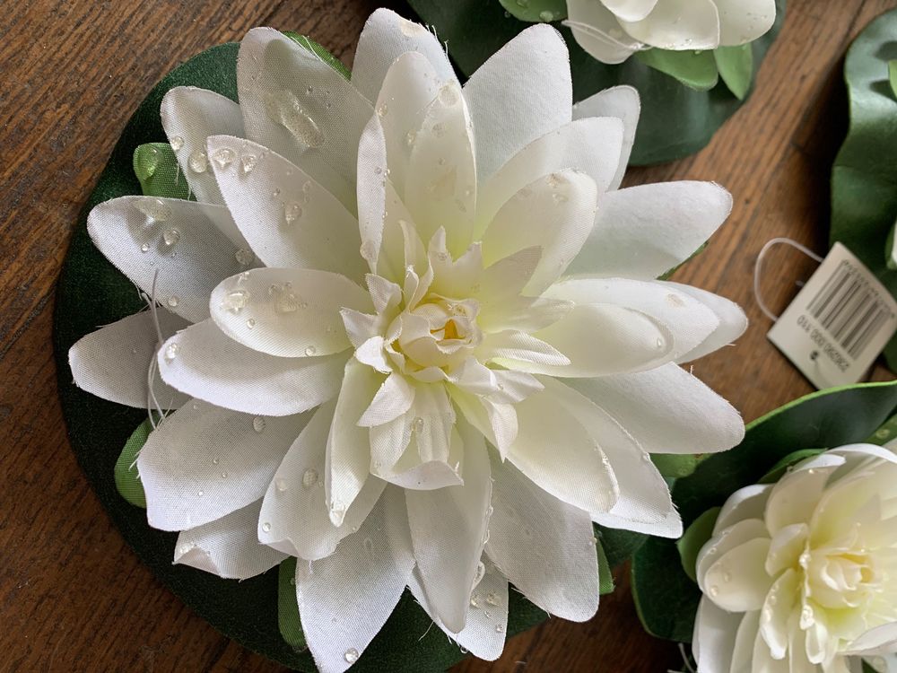 6 Stück Künstliche Lotusblätter - Schwimmende Seerosen Für Teich & Pool