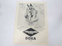 Orig. Werbung 1950 Royal Strümpfe Wil SG Doxa Uhren Le Locle