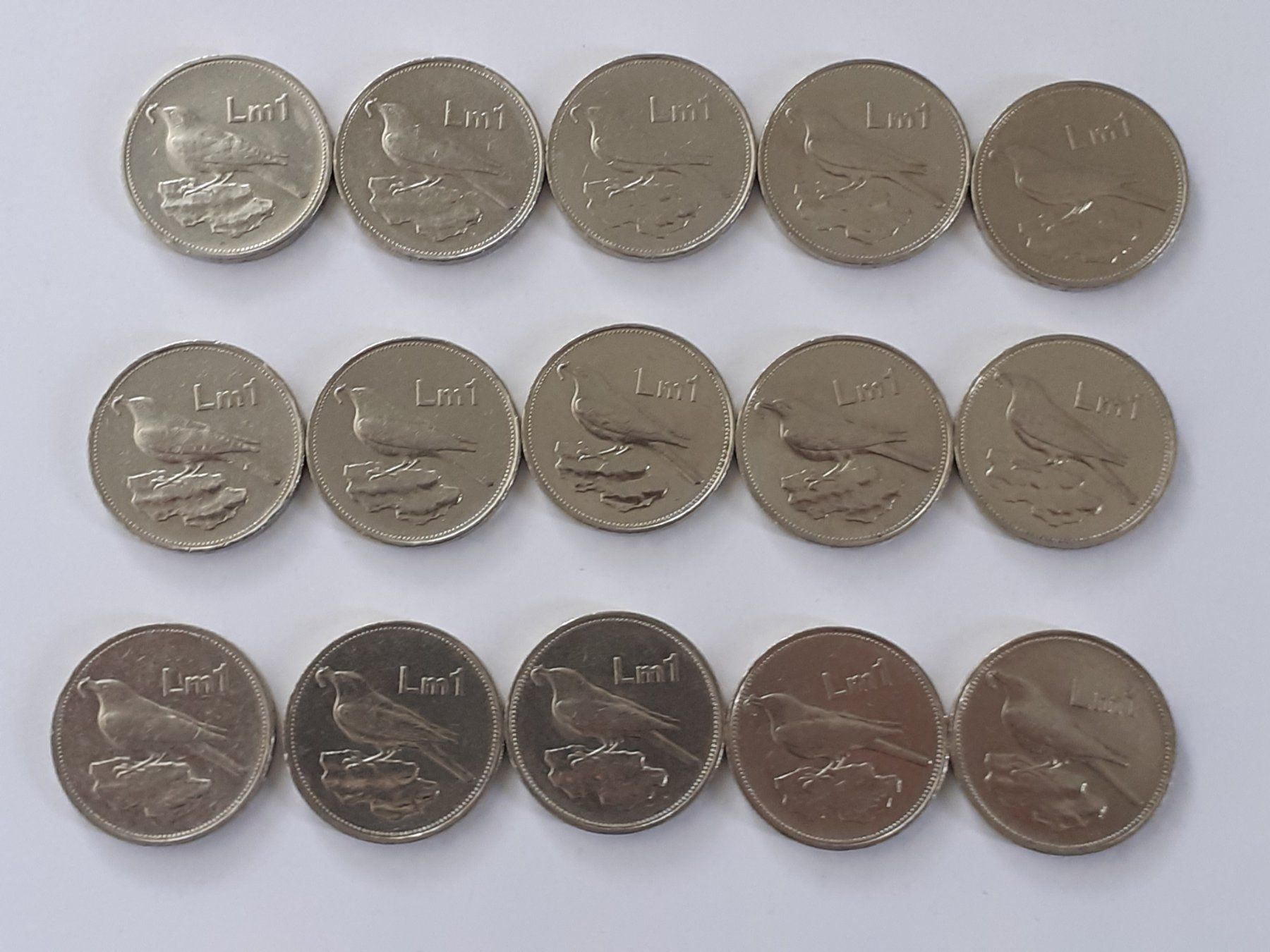 Alle Münzen: 1 Lira-Münzen – Gebraucht aus Pravidondaz von LVtik