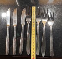 Kinder-Besteckset, Messer und Gabeln, 7-teilig, Metall