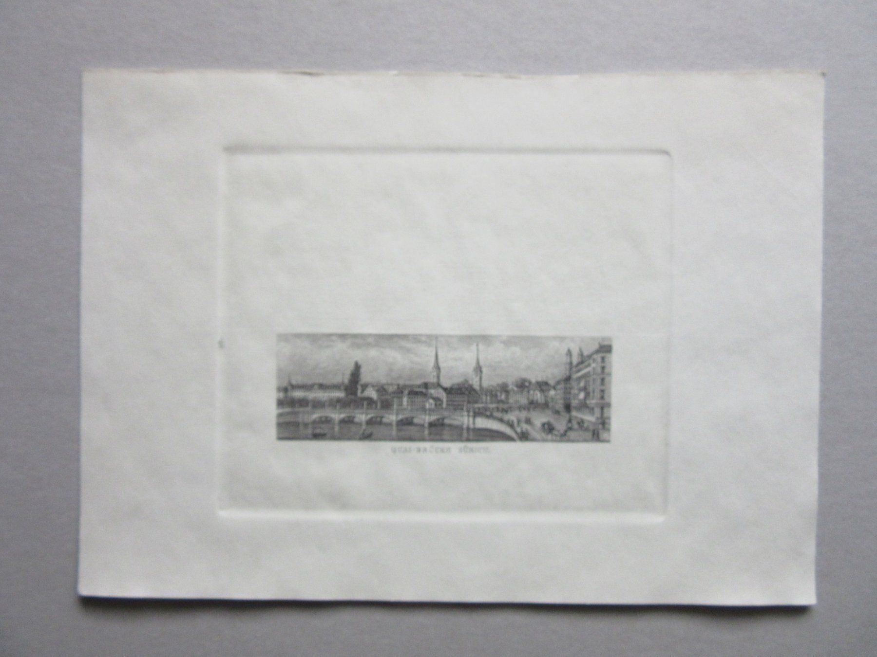 Stiche: ZÜRICH    AQUATINTA – Gebraucht aus Gersau von grafik-kunst 1