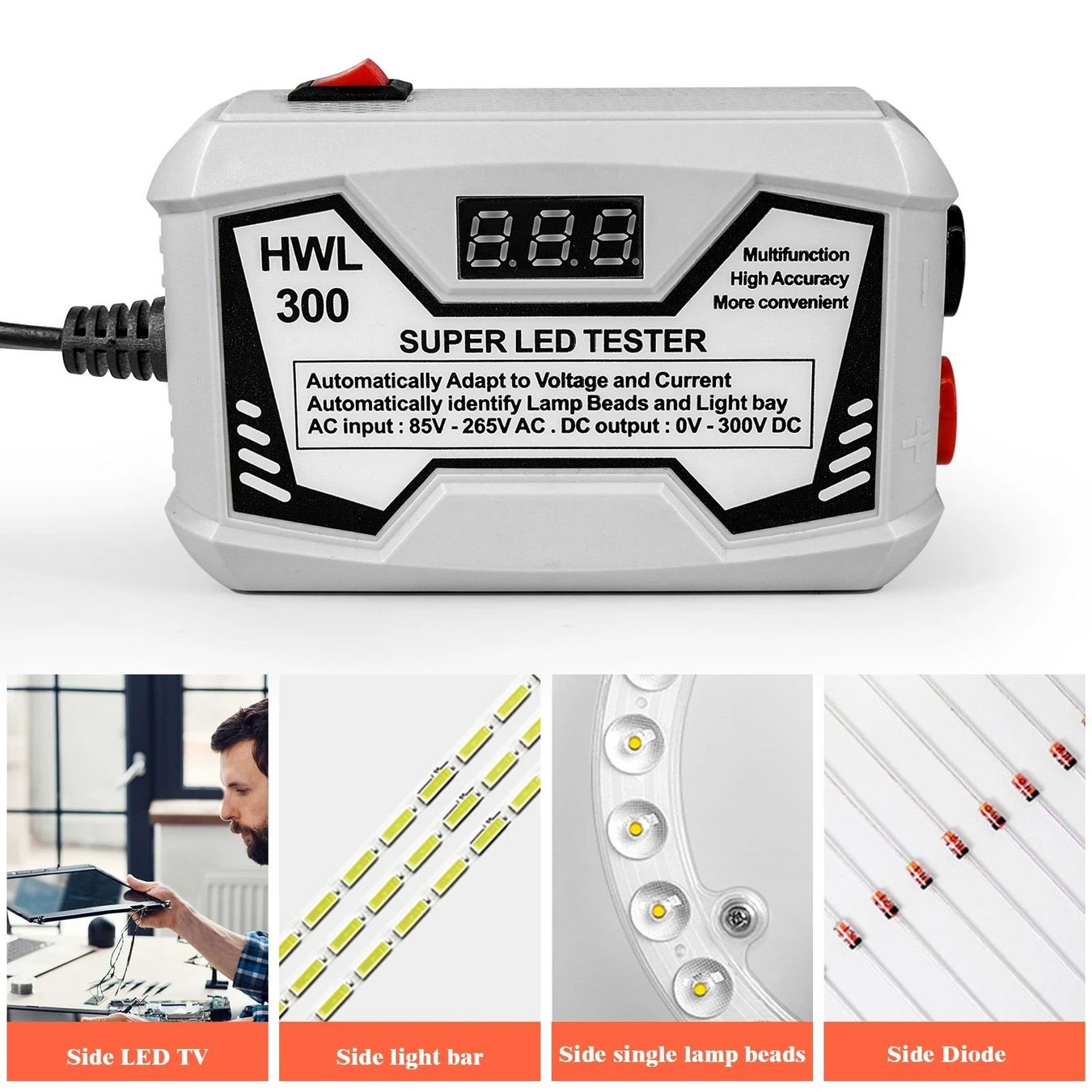 Componenti elettronici: LED Backlight Tester TV / Display / Leuchten – Nuovo e nell'imballaggio originale da Zürich venduto da buyfinest 4