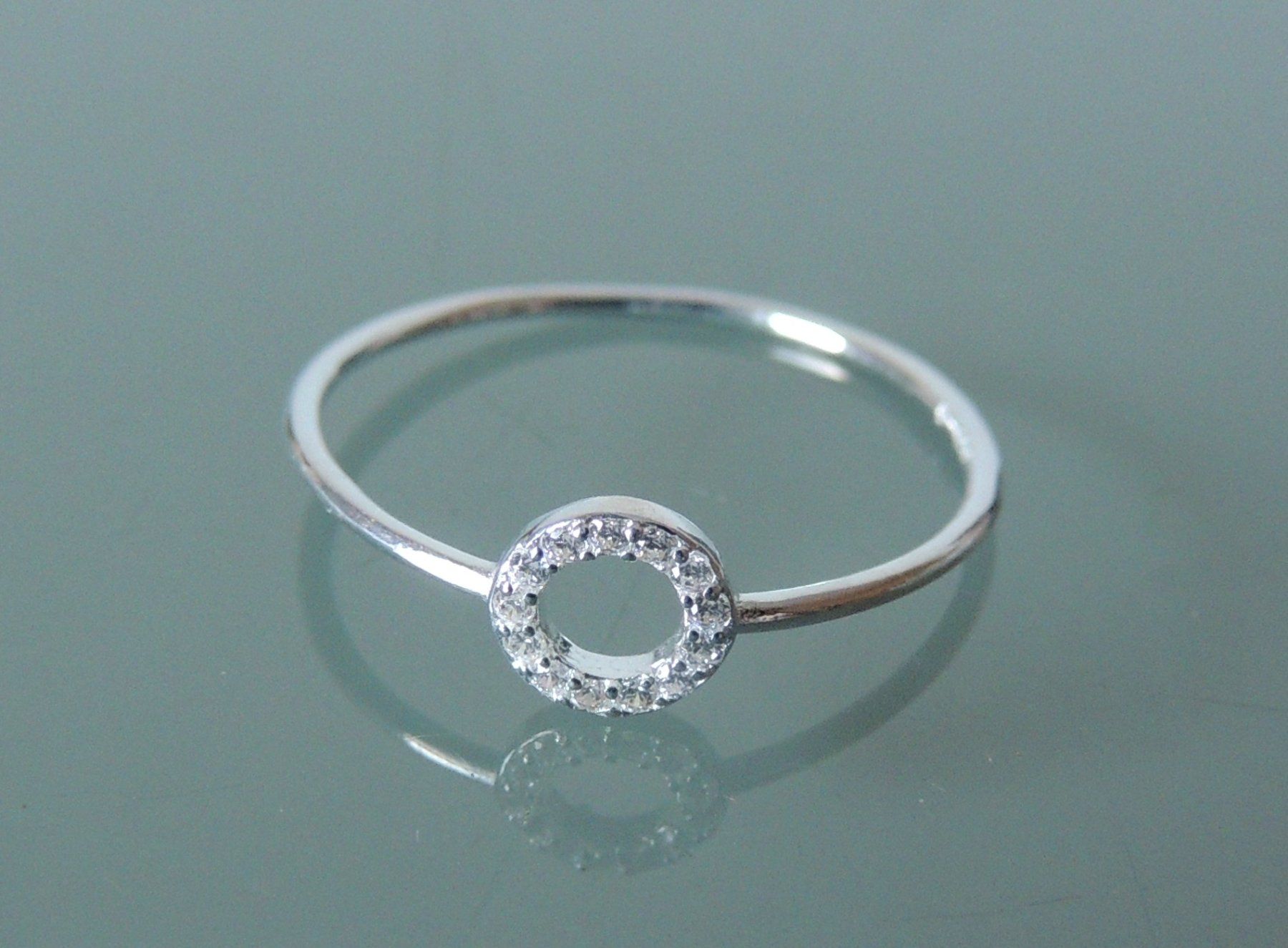 Anelli: Silber 925 Fingerring mit Zirkonia Gr. 56 – Nuovo e nell'imballaggio originale da Waldenburg venduto da schaller707