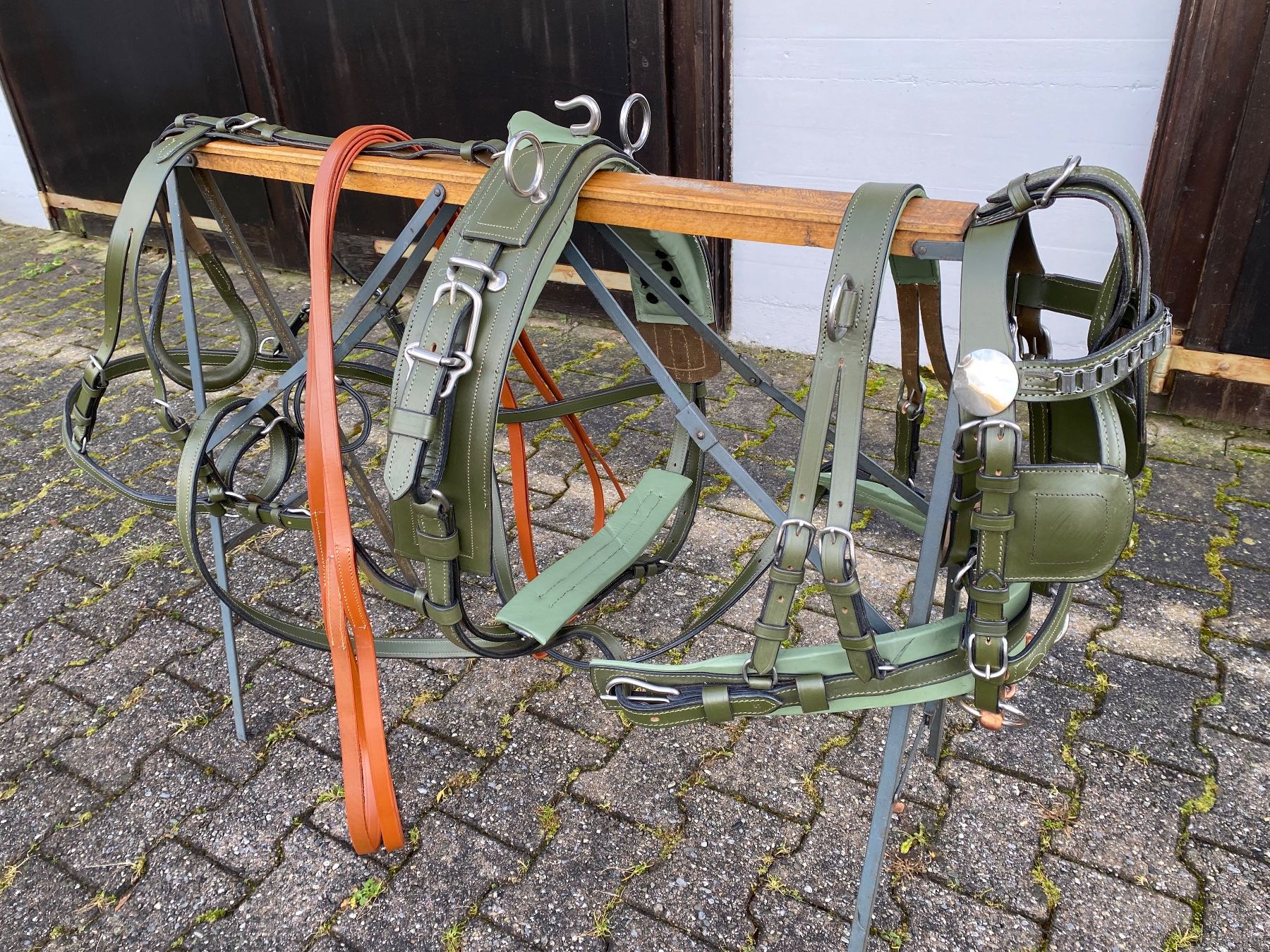 Carrozze: schönes dunkelgrünes Shettygeschirr – Usato da Feldbach venduto da Fea1 5