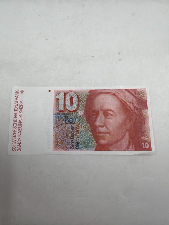 Originale Schweizer Banknote - 10 CHF - Top Zustand! (Gebraucht) in ...