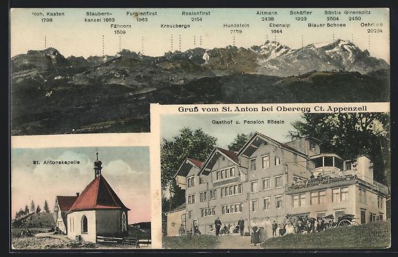 Cartoline postali: St. Anton, St. Antonskapelle, Gasthaus,  – Usato da Berlin venduto da bartko-reher