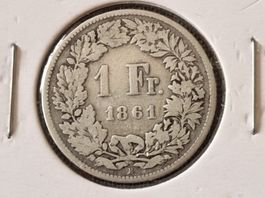 1 FR 1861 Sitzende Helvetia