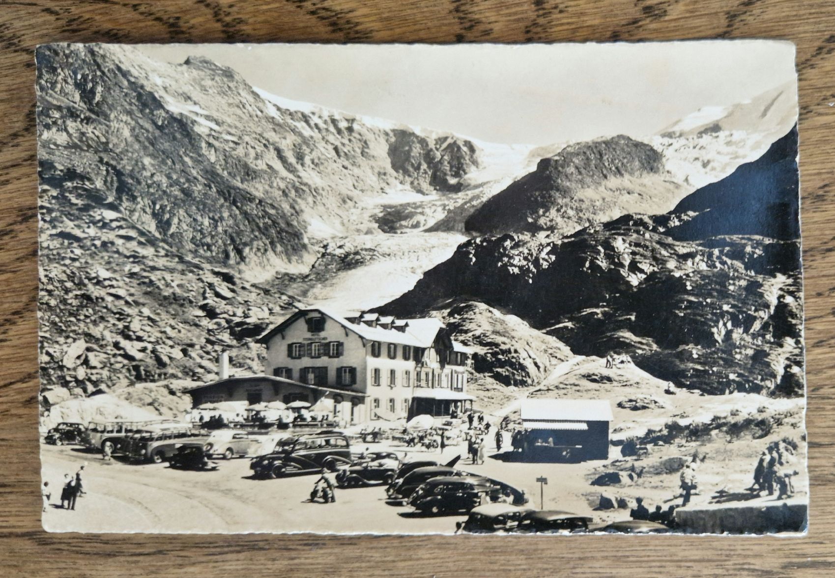Cartoline postali: Hotel Steingletscher, Oldtimer, Feldpost Gebirgsk... 6. Div – Usato da Ebikon venduto da Donar50