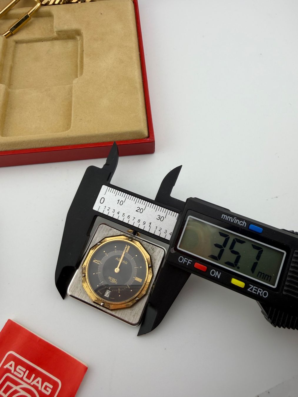 Orologi: ASUAG 50 porte clef montre avec réveil – Difettoso da Biel/Bienne venduto da MrP_WatchesBiel 3