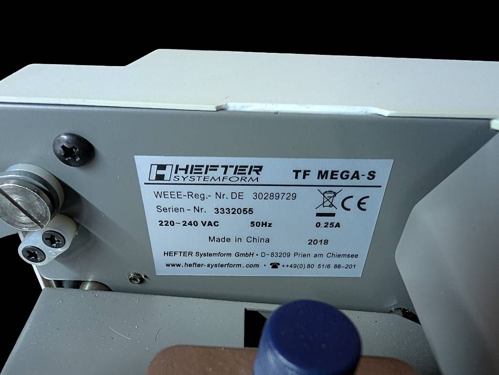 Alle Maschinen: Falzmaschine HEFTER Systemform TF MEGA-S gebraucht – Gebraucht aus Gockhausen von Girsberger 1