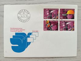 1978 FDC Werbemarken Viererblock