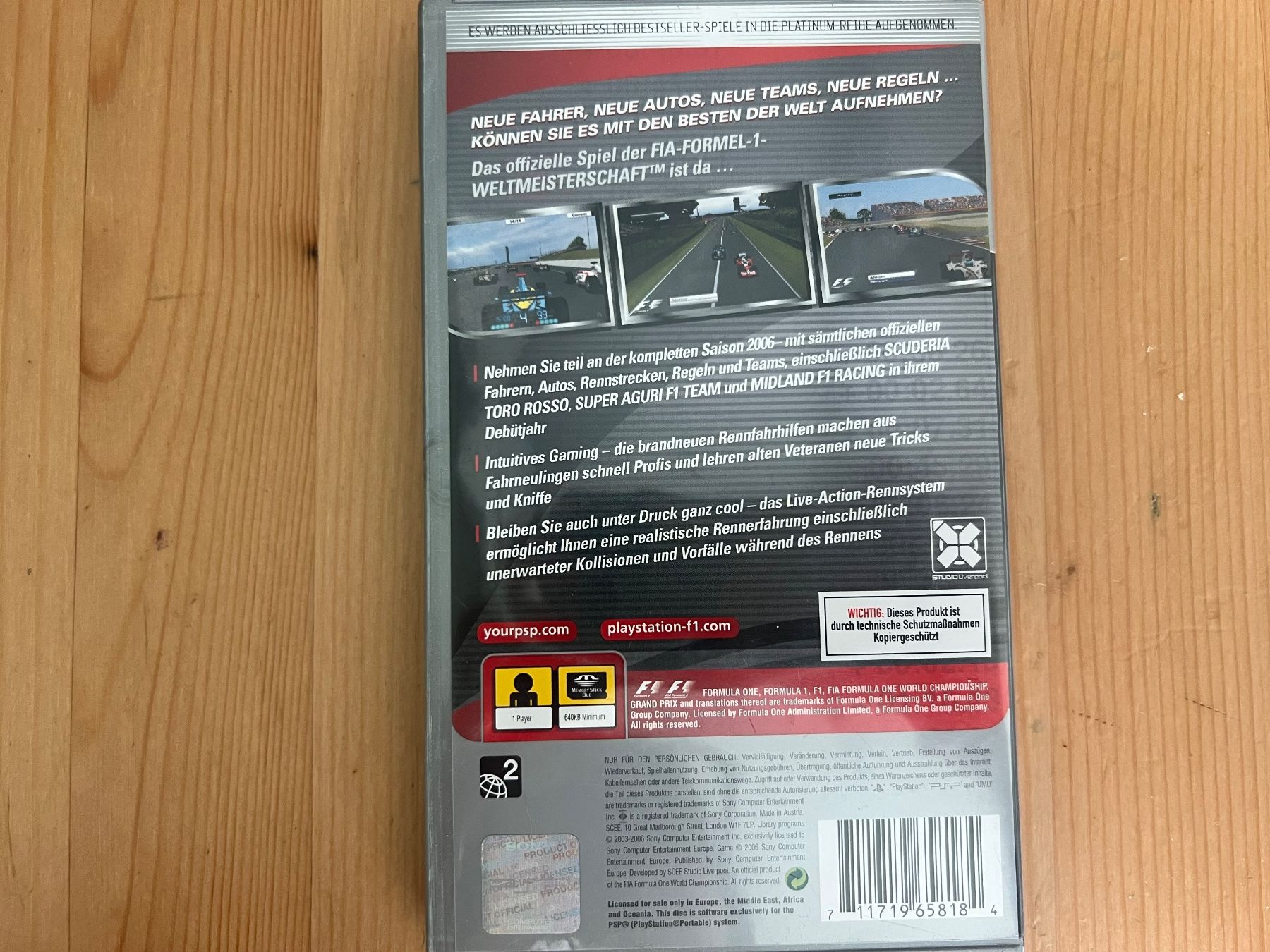 Sony Giochi: PSP Formel Eins 06 – Usato da st.gallen venduto da SoCre75 2