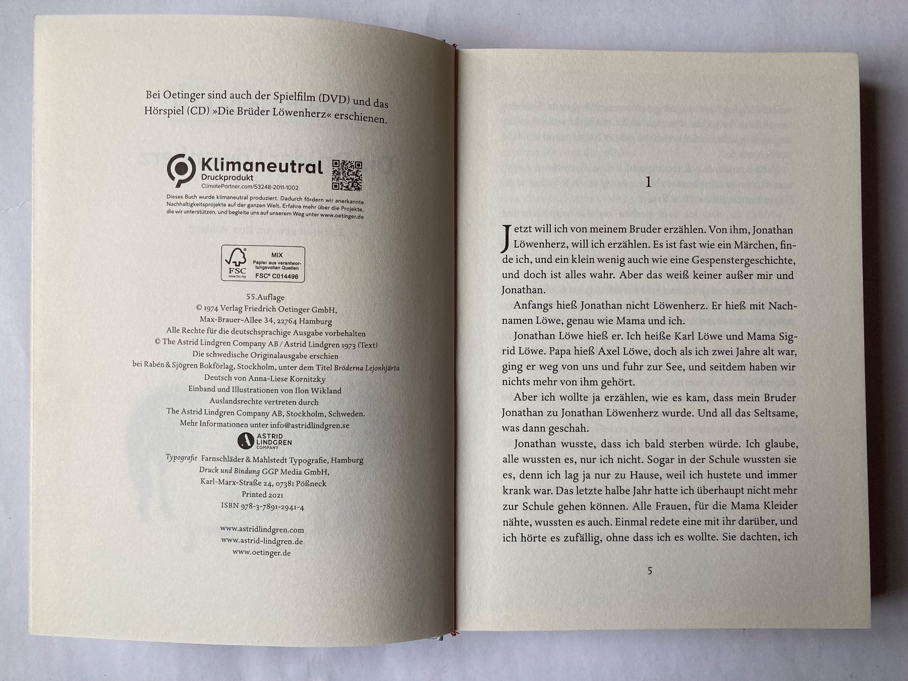 Libri: Die Brüder Löwenherz - Astrid Lindgren – Nuovo (secondo la descrizione) da Bubendorf venduto da Alpenheidi 3