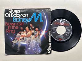 BONEY M tolle Single Rivers of babylon Kult Top 70's Hit
