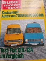 AMS 4/70 Fiat 128 124 Ford Escort Twin Cam Ford Comuta  xa