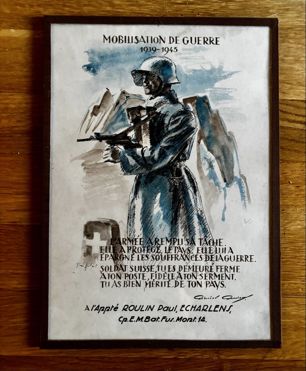 Foto & Immagini: Certificat militaire  Mobilisation de guerre 39-45 – Nuovo (secondo la descrizione) da Estavayer Le Lac venduto da sico1260 2