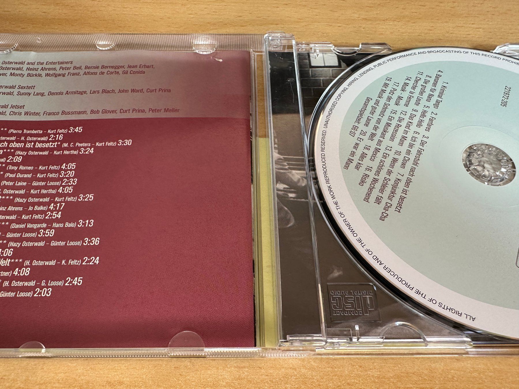 CDs: Hazy Osterwald – Kriminal Tango – D'occasion à Rikon im Tösstal par Alpenmutz 2