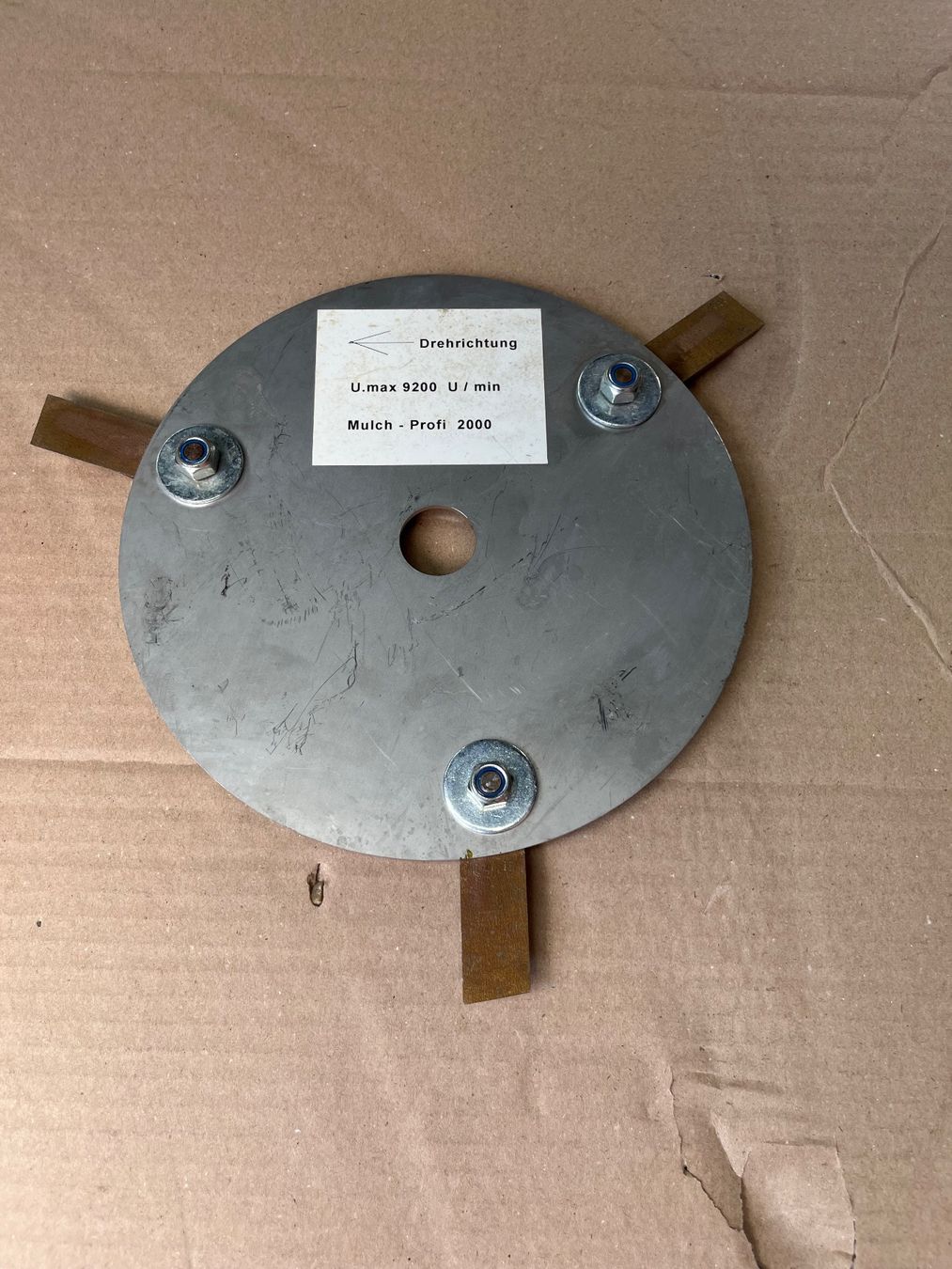 Tutti gli attrezzi: Mulchmesser Mulch-Profi 2000 3 Messer Scheibe gebraucht – Nuovo (secondo la descrizione) da Cressier FR venduto da schmidli010