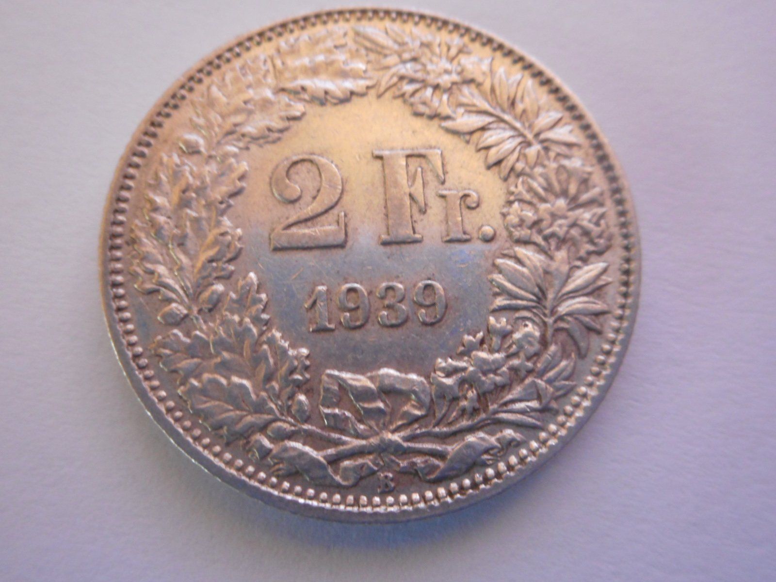 Toutes les monnaies: 2 Fr. 1939 silber  gute Erhaltung – Neuf (Voir description) à Kriegstetten par pizlad2010 1