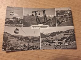 Postkarte Gondelbahn Zweisimmen-Rinderberg 950-2011 m