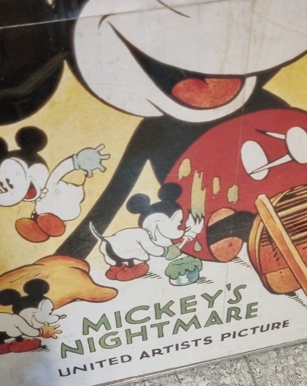 Foto & Immagini: Original Micky Mouse Poster von 1958 Mickeys Nightmare – Usato da Flums venduto da Flumsantik 3