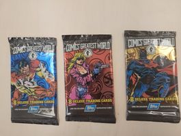 TOPPS Comics Greatest World - Sammelkarten, 3 Packungen