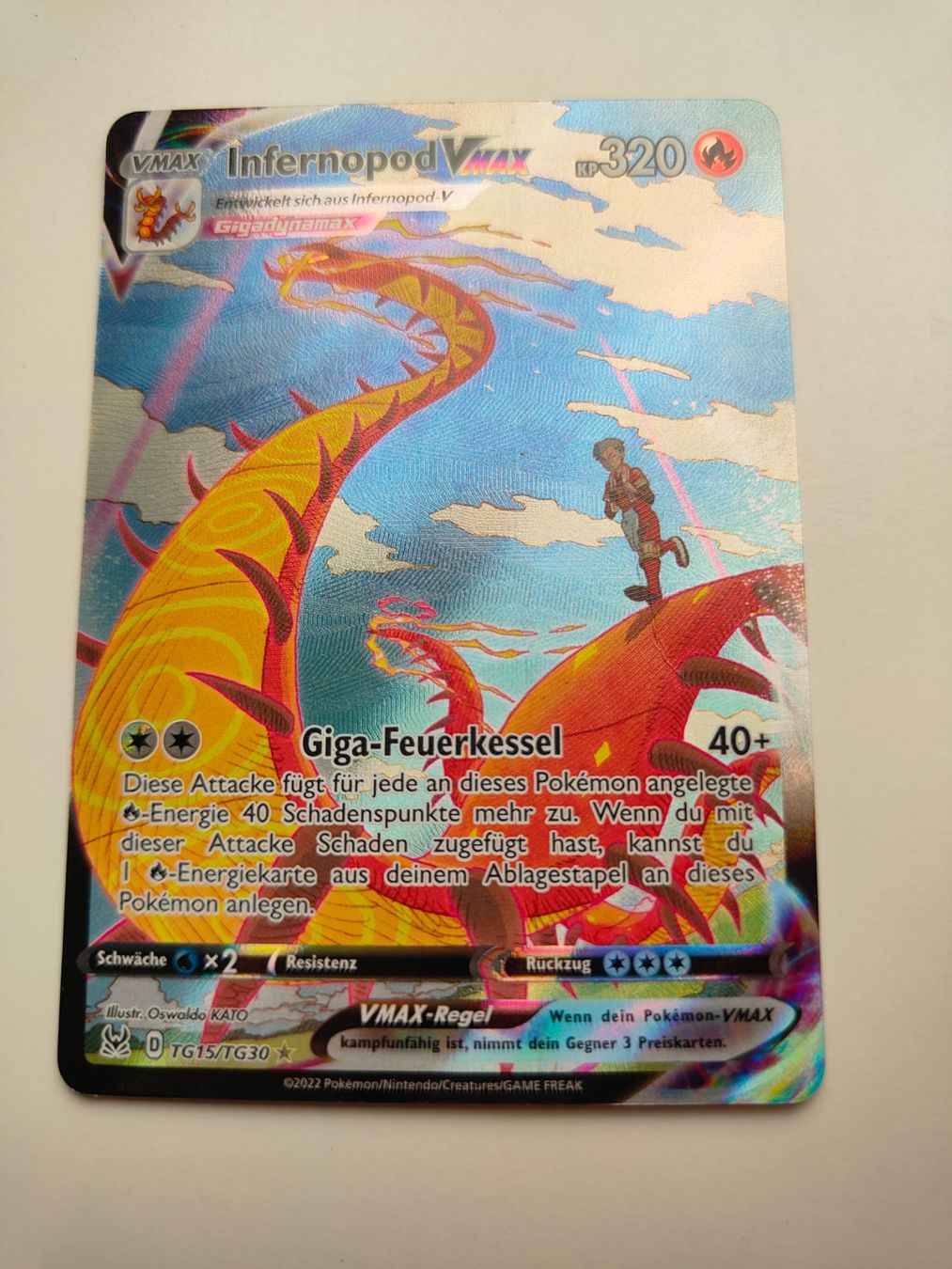 Pokémon Sammelbilder & Trading cards: Pokemon Infernopod VMAX Full Art Verlorener Ursprung – Gebraucht aus Thalwil von FigurenFreunde