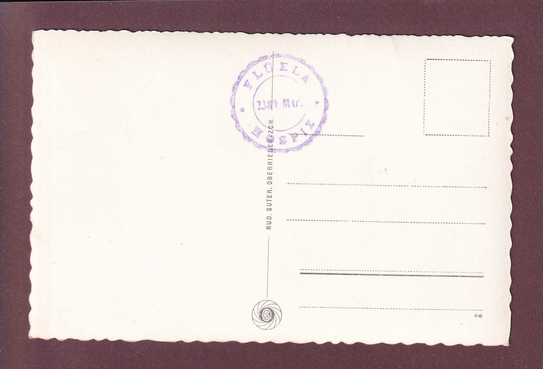 Cartoline postali: FLÜELA HOSPIZ – Usato da Pully venduto da nicecards 1