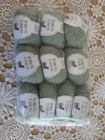 Wolle 10x 50g mintgrün Australian Wool Hand-Knitted