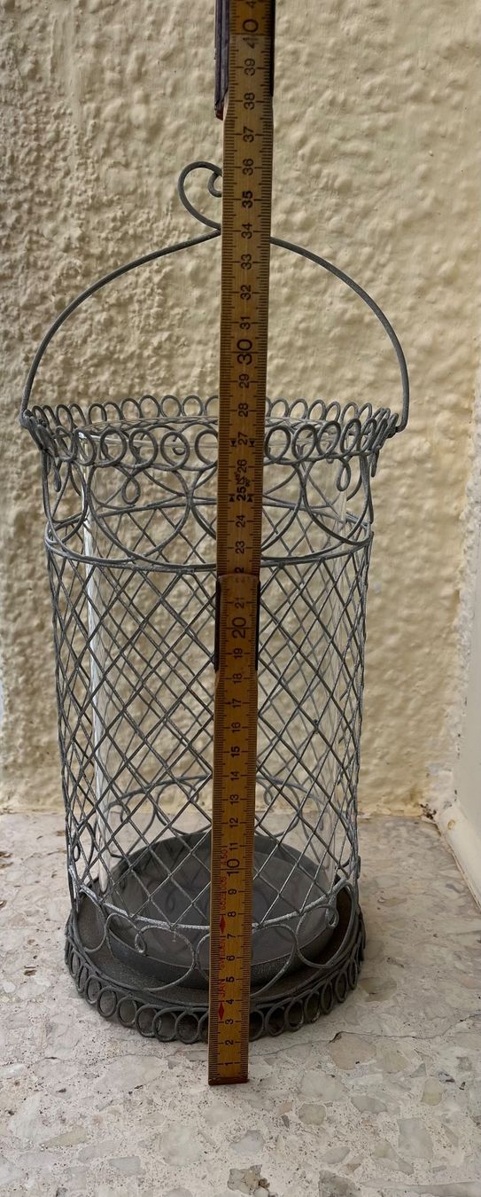 Lanterne: Laterne / Windlicht aus Metall – Usato da Wetzikon ZH venduto da seli03 5