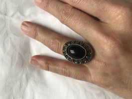 Silberring mit Onyx
